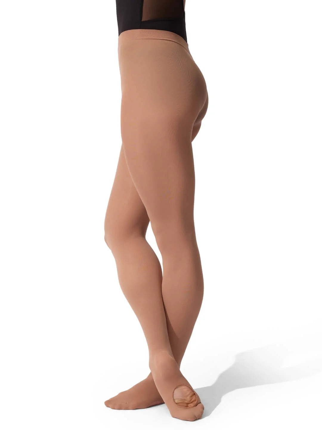 Capezio Ladies' Ultra Soft Self Knit Waistband Convertible Tights