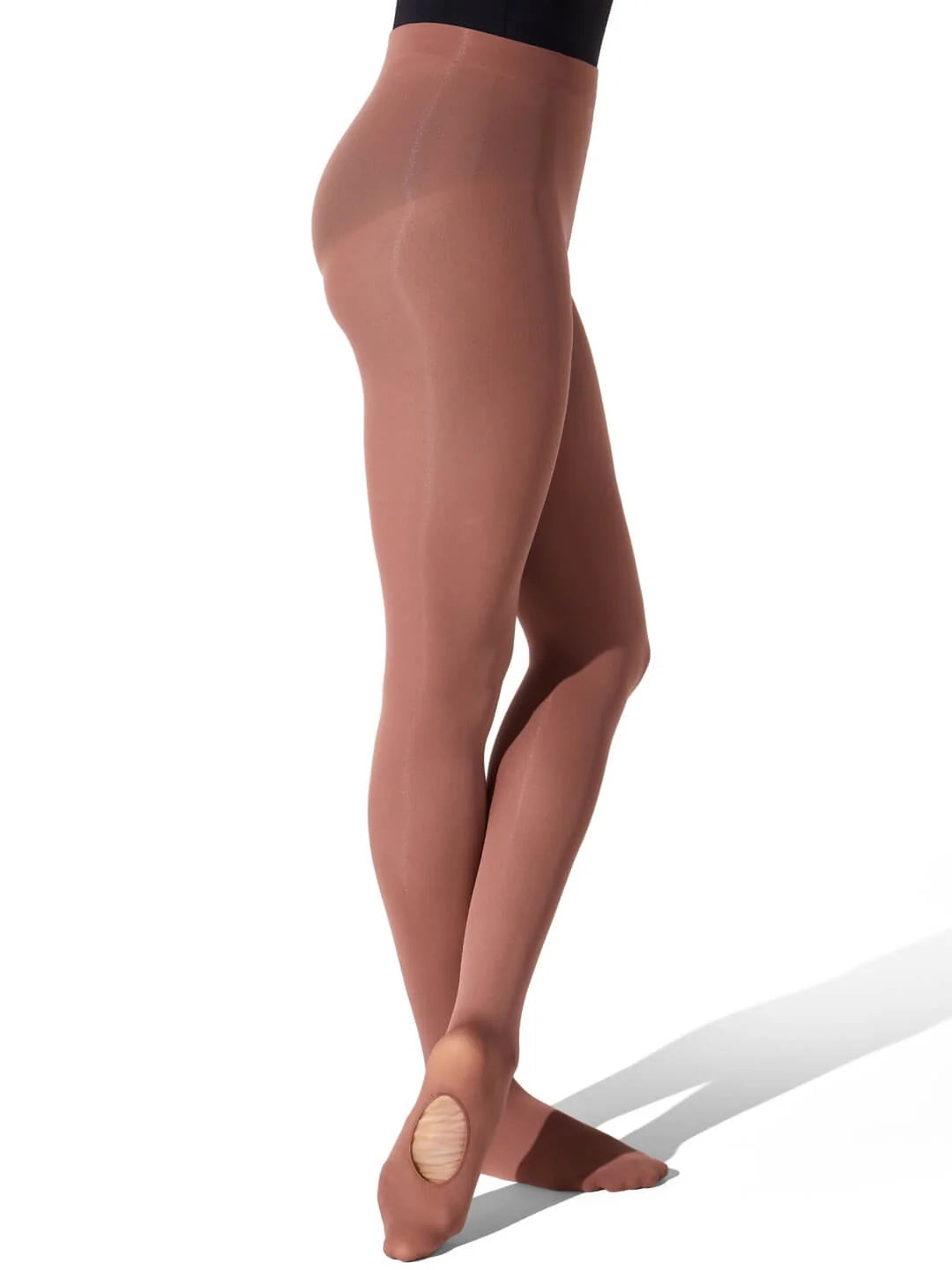 Capezio Ladies' Ultra Soft Self Knit Waistband Convertible Tights