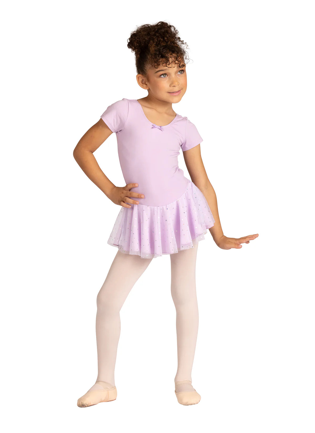 Danznmotion Children's Madeline Glitter Skirt Tutu Dress Lavender / 8-10 Danznmotion Children's Madeline Glitter Skirt Tutu Dress Lavender / 8-10