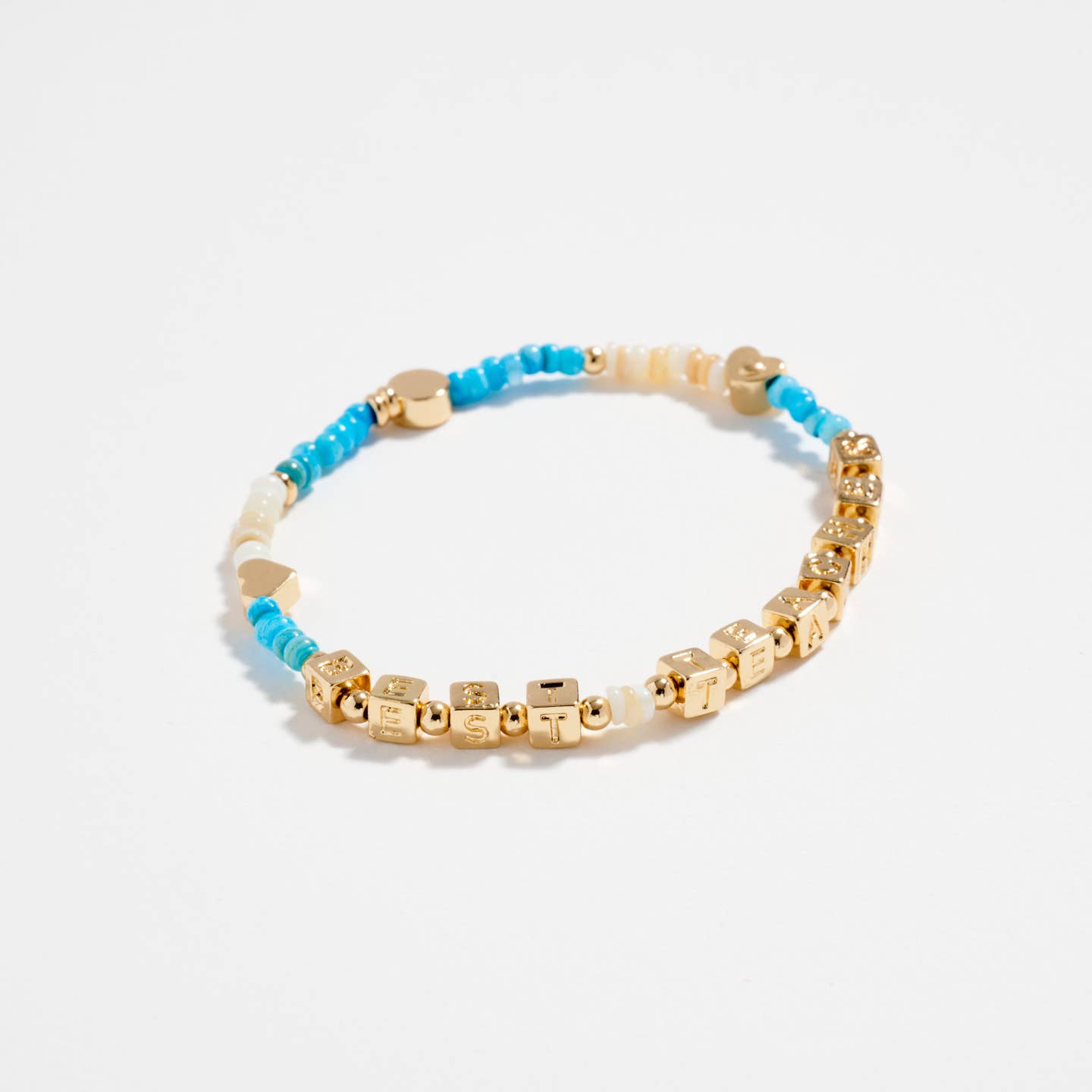 Frem "Best Teacher" Bead Bracelet Blue