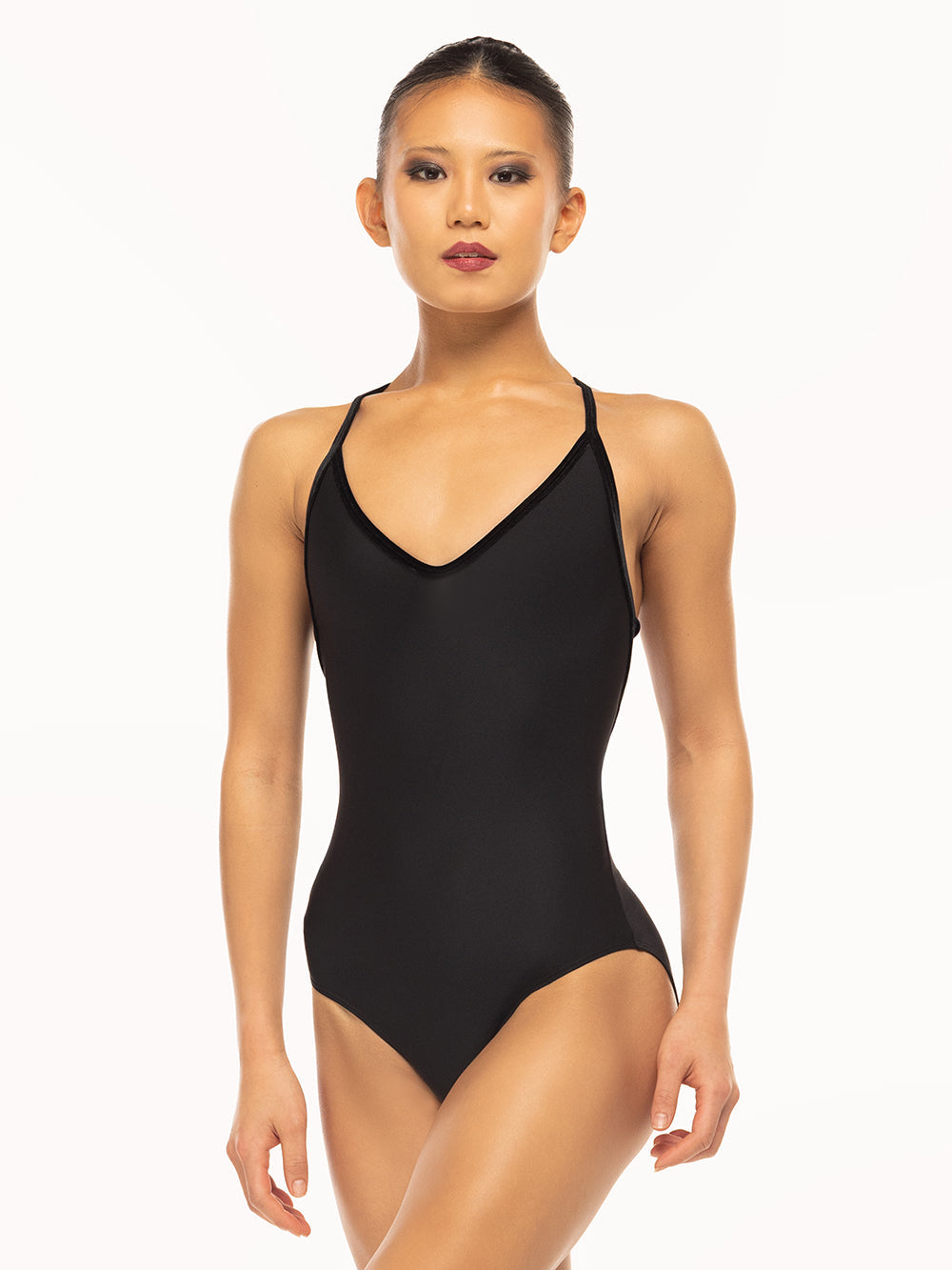 Eleve Ladies' Iris Soft Black Leotard