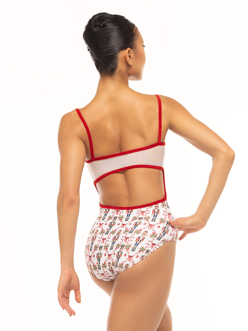 Eleve Ladies' Helena Candy Cane Court Leotard