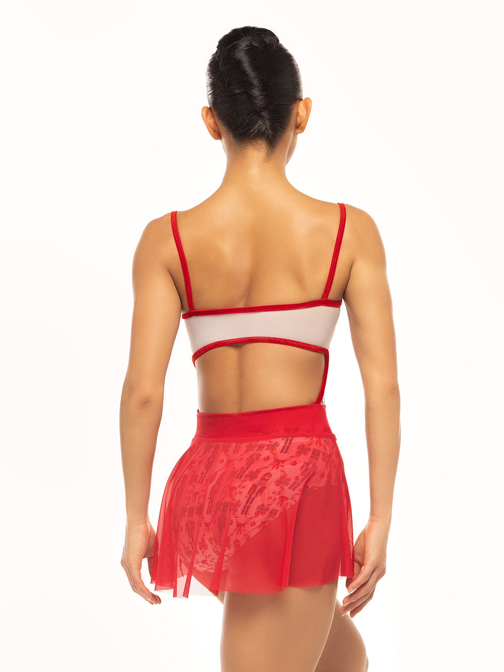 Eleve Ladies' Helena Candy Cane Court Leotard