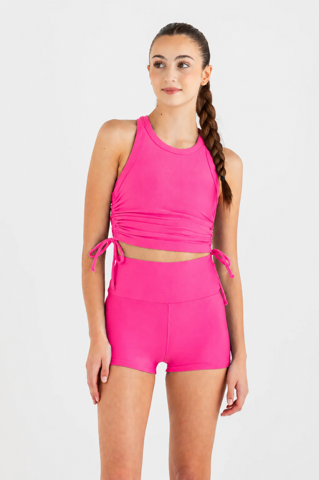 Every Turn Children's Peppa Cropped Rib Singlet