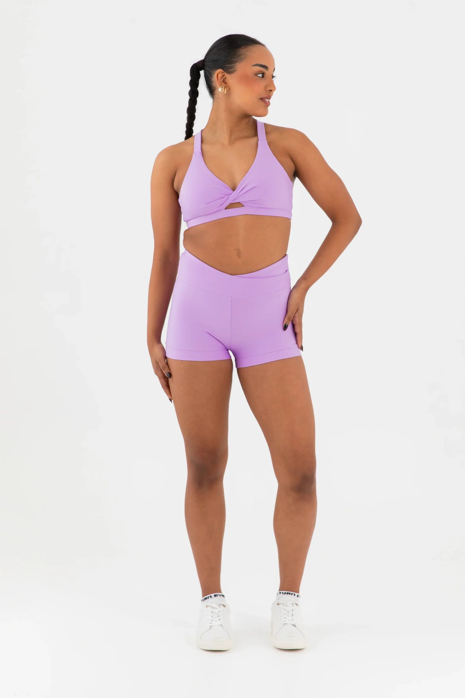 Every Turn Ladies' Crossover Hi-Waist Short