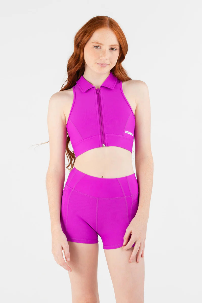 Every Turn Children's Hot Shot Crop Top