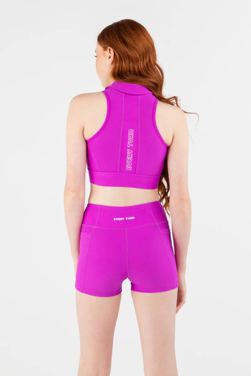 Every Turn Children's Hot Shot Crop Top