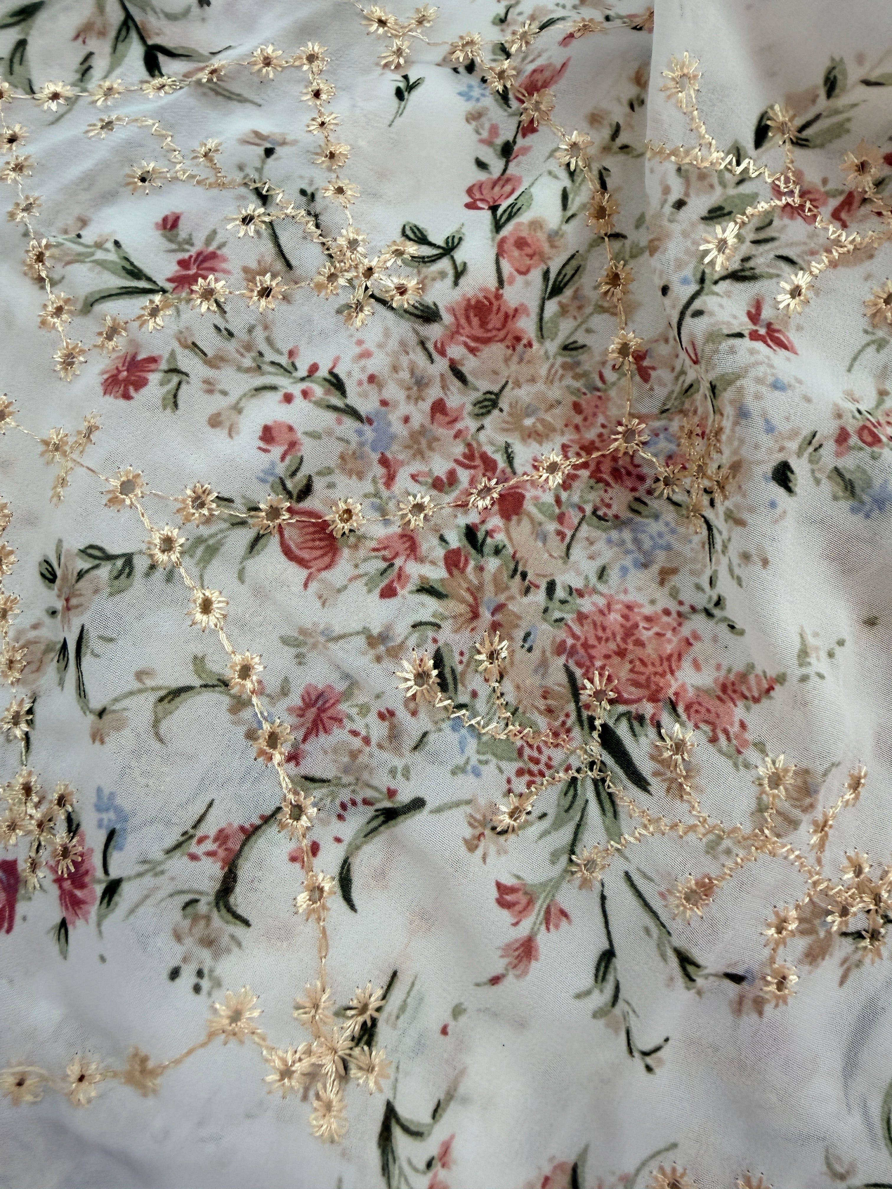 Classical Chloe Co Two Layer Pink Floral Ballet Wrap Skirt