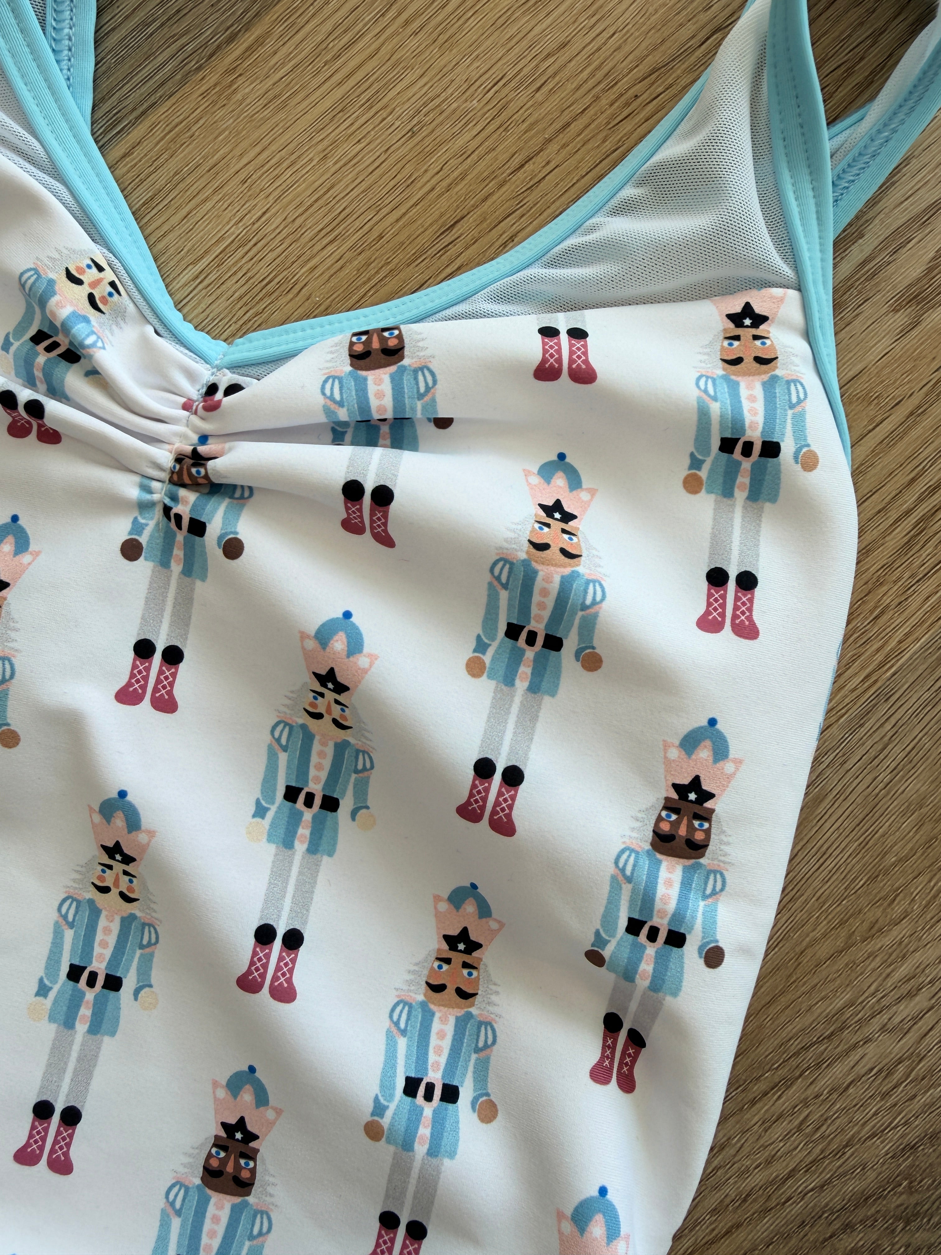 Eleve Ladies' Fabiola Nuts a'Crackin Blue Leotard