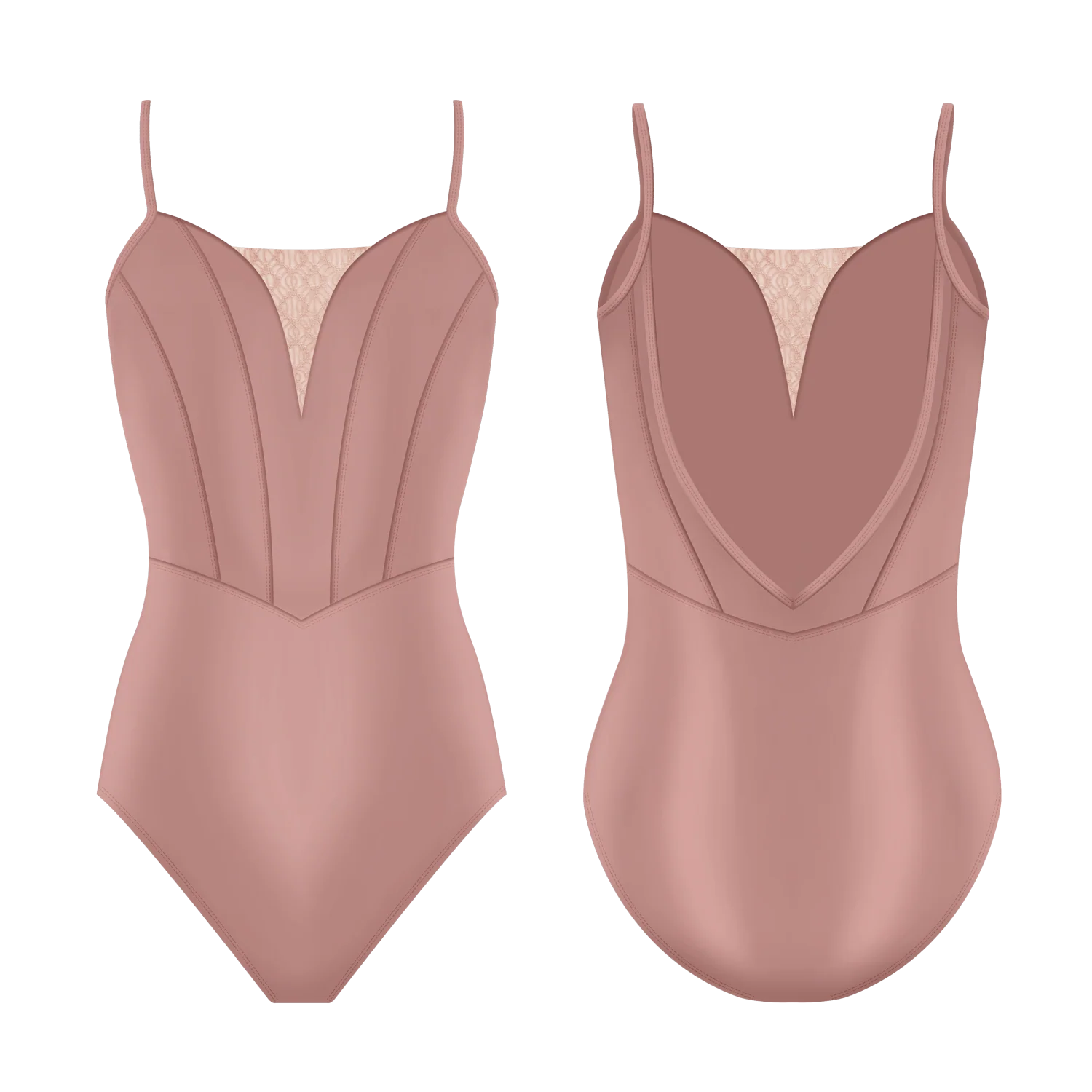 Danse De Paris Ladies' Demi Antoinette Leotard