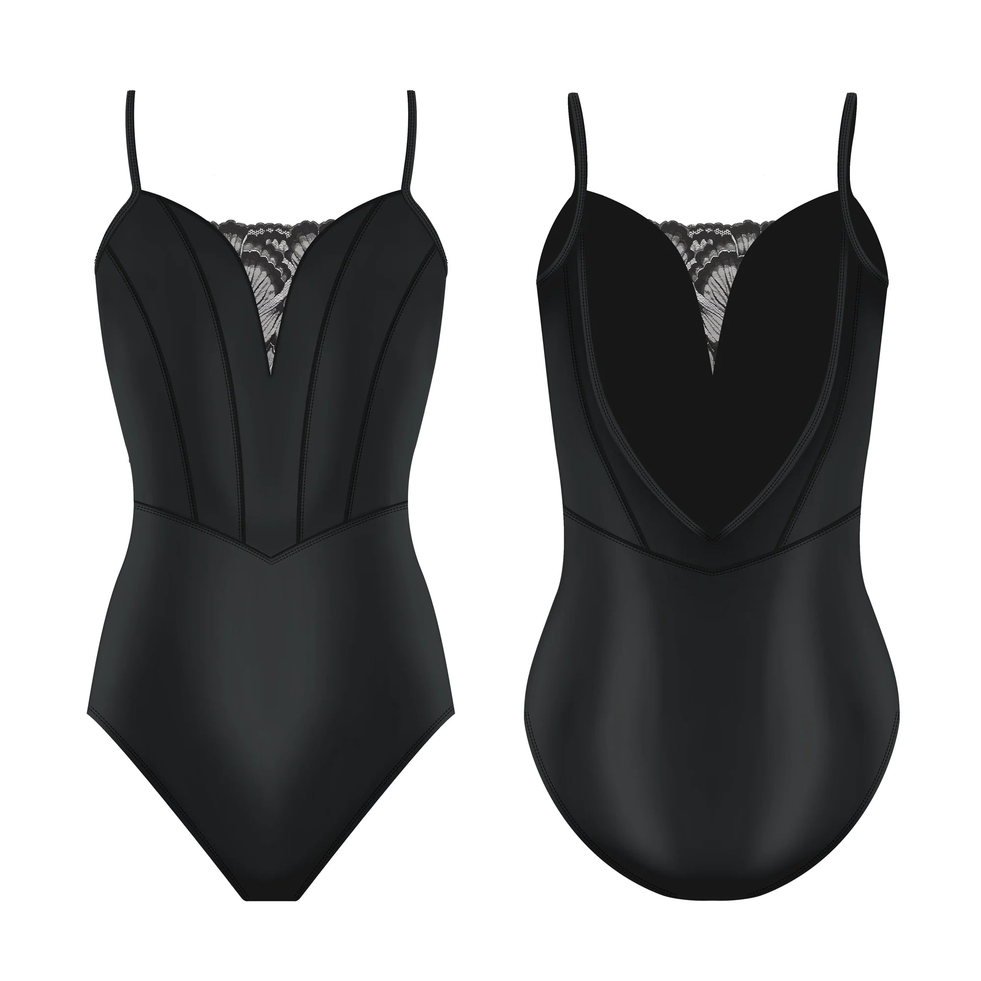 Danse De Paris Ladies' Demi Antoinette Leotard
