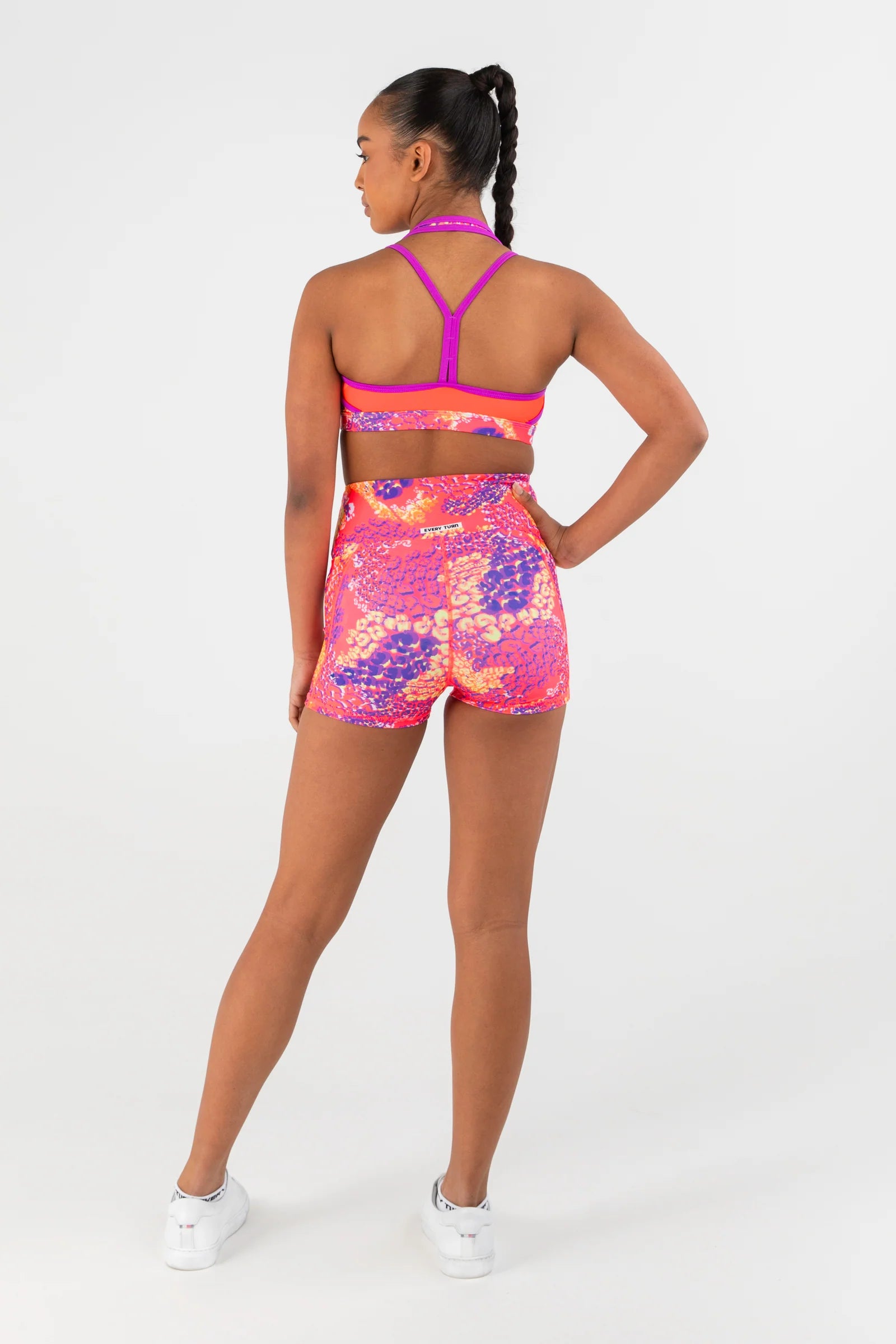 Every Turn Children's Electric Leopard Crop Top