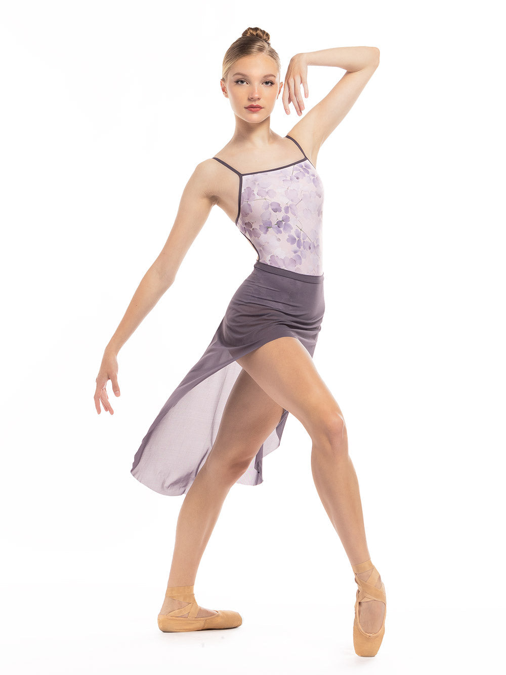 Eleve Ladies' Candy Pressed Leaves Leotard