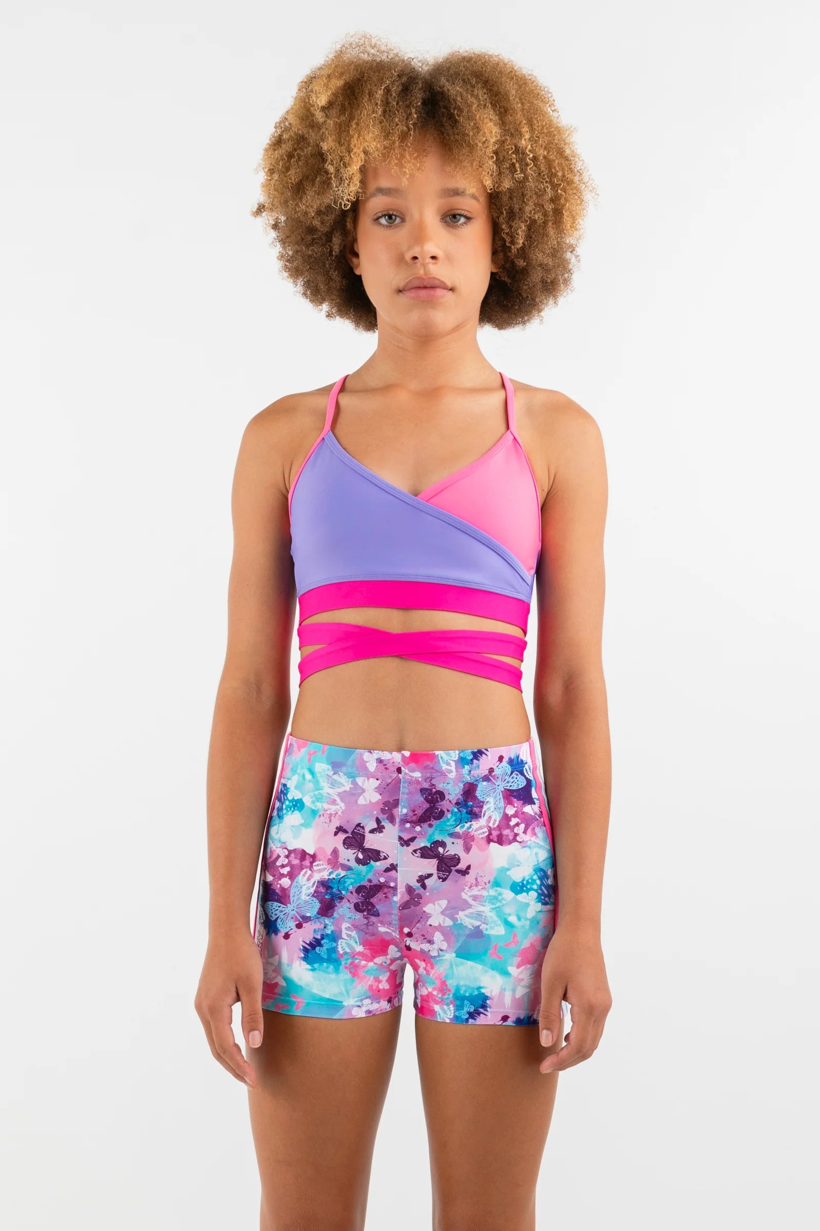 Every Turn Tones Wrap Crop Top