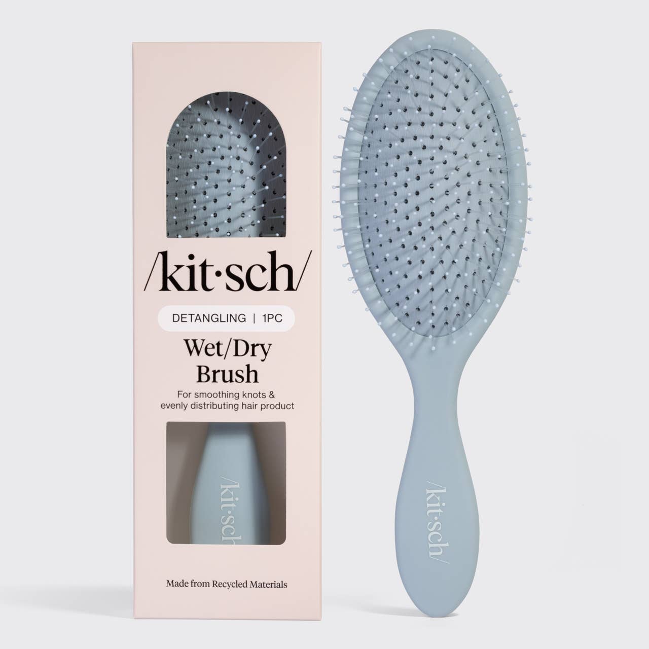 Kitsch Recycled Plastic Wet/Dry Brush- Haze Blue