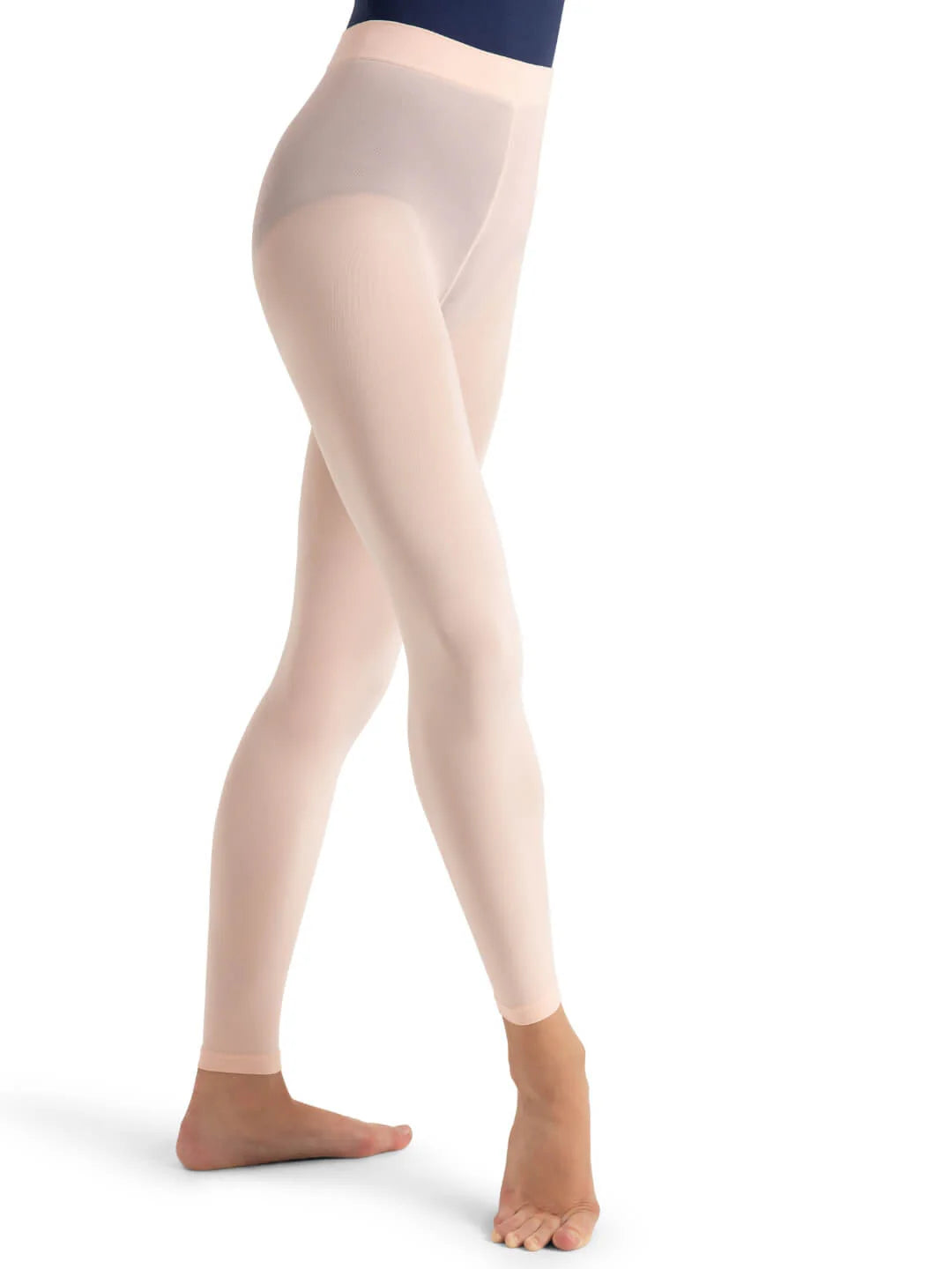 Capezio Ladies' Ultra Soft Self Knit Waistband Footless Tights
