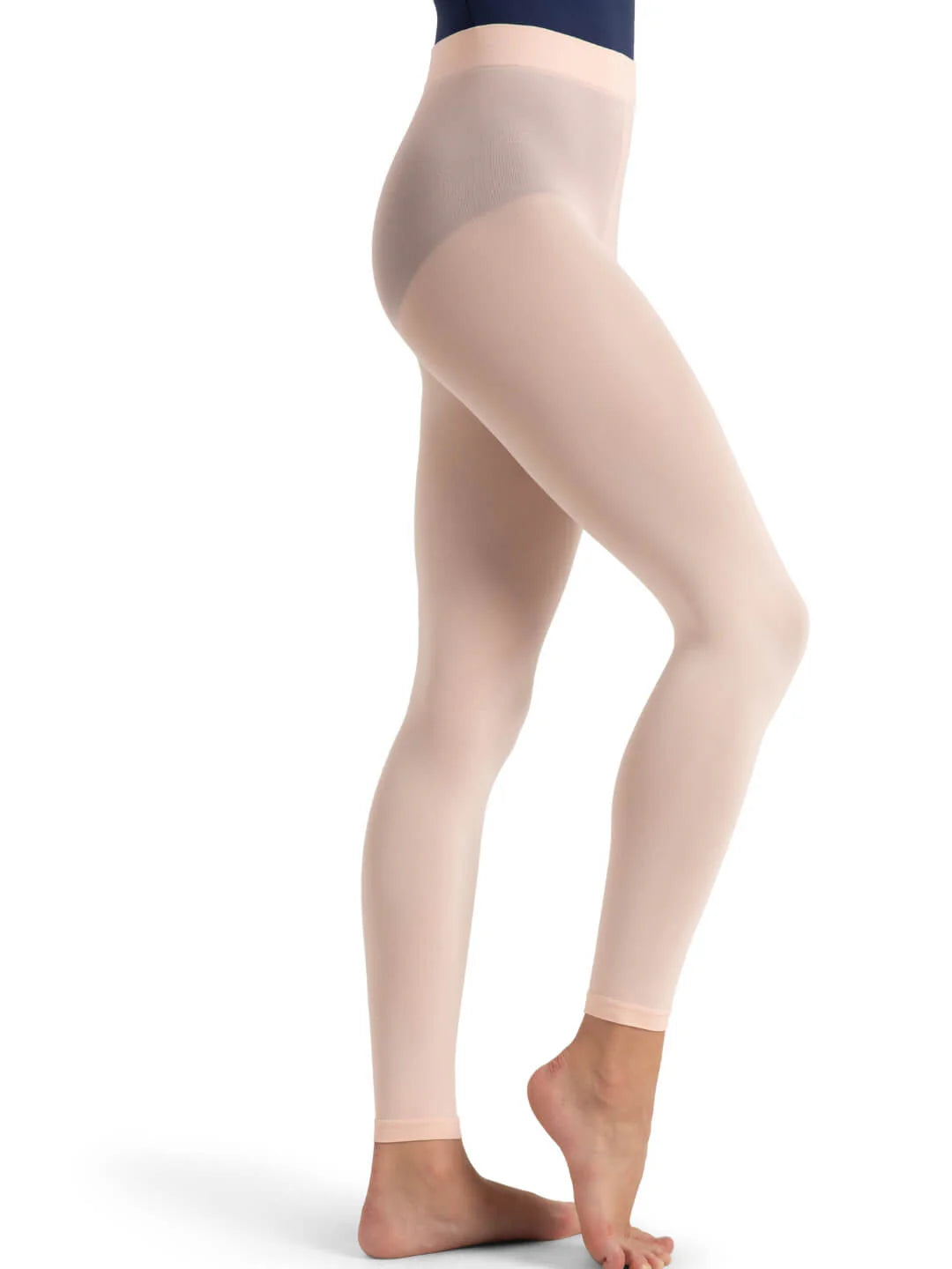 Capezio Ladies' Ultra Soft Self Knit Waistband Footless Tights