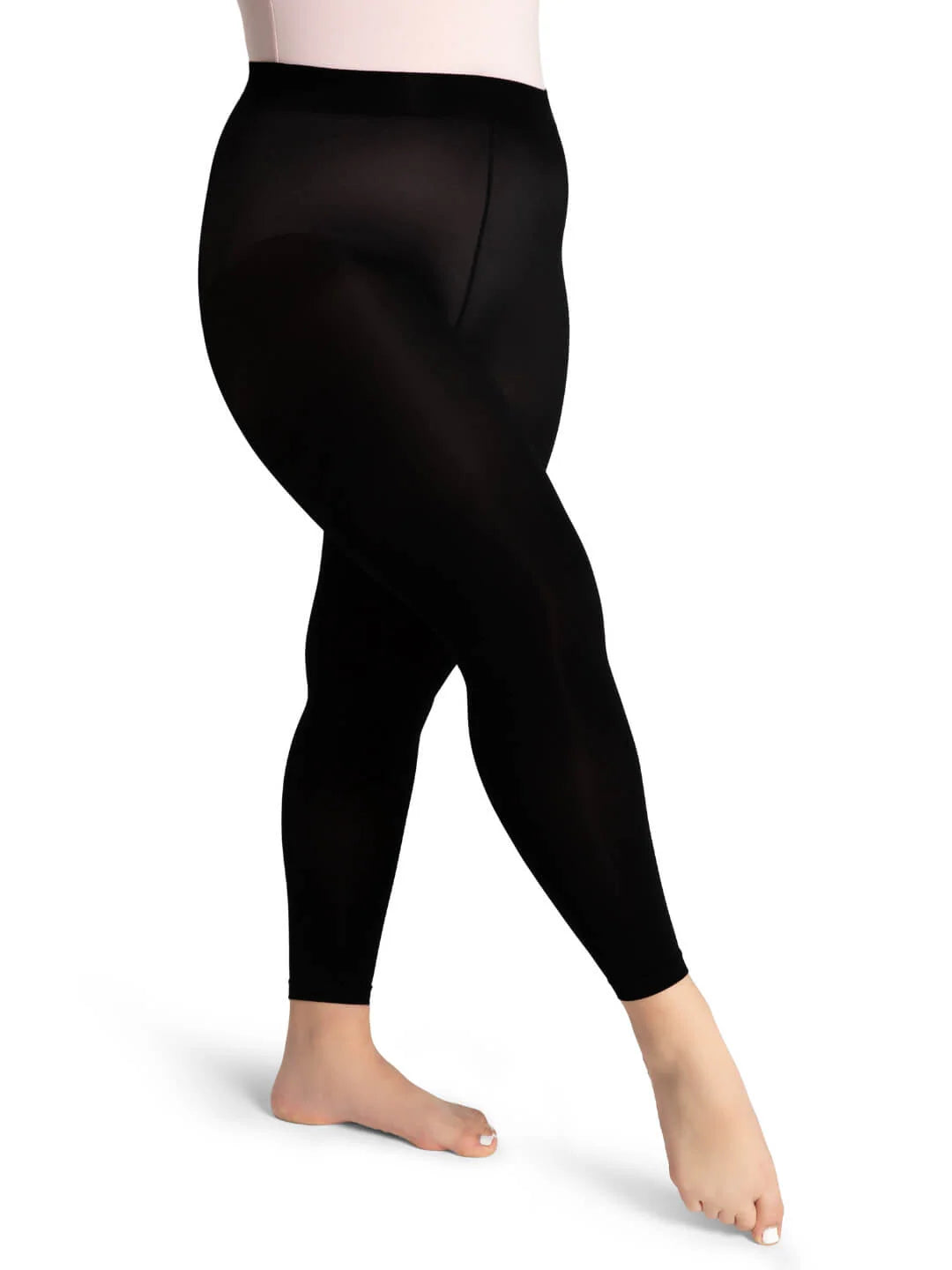 Capezio Ladies' Ultra Soft Self Knit Waistband Footless Tights