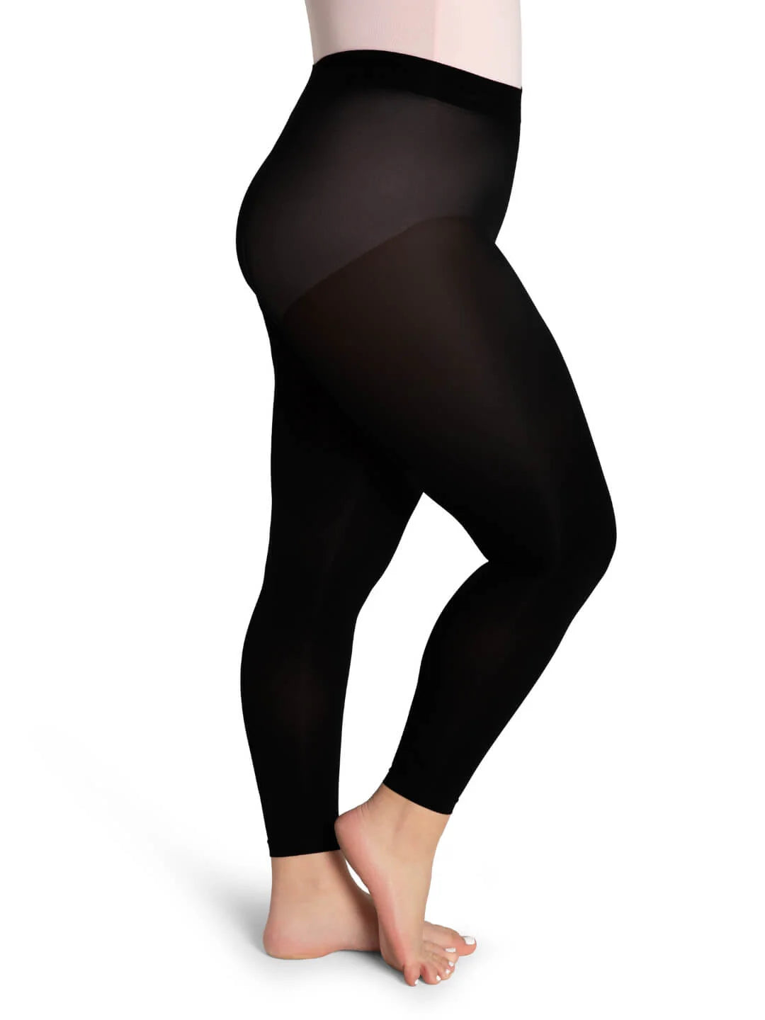Capezio Ladies' Ultra Soft Self Knit Waistband Footless Tights