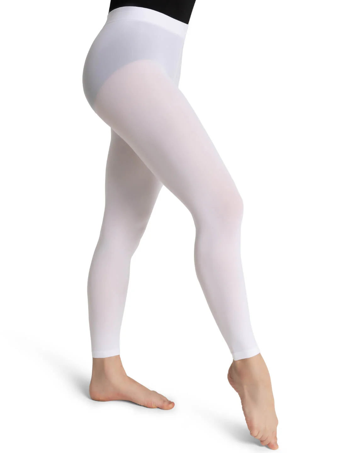 Capezio Ladies' Ultra Soft Self Knit Waistband Footless Tights