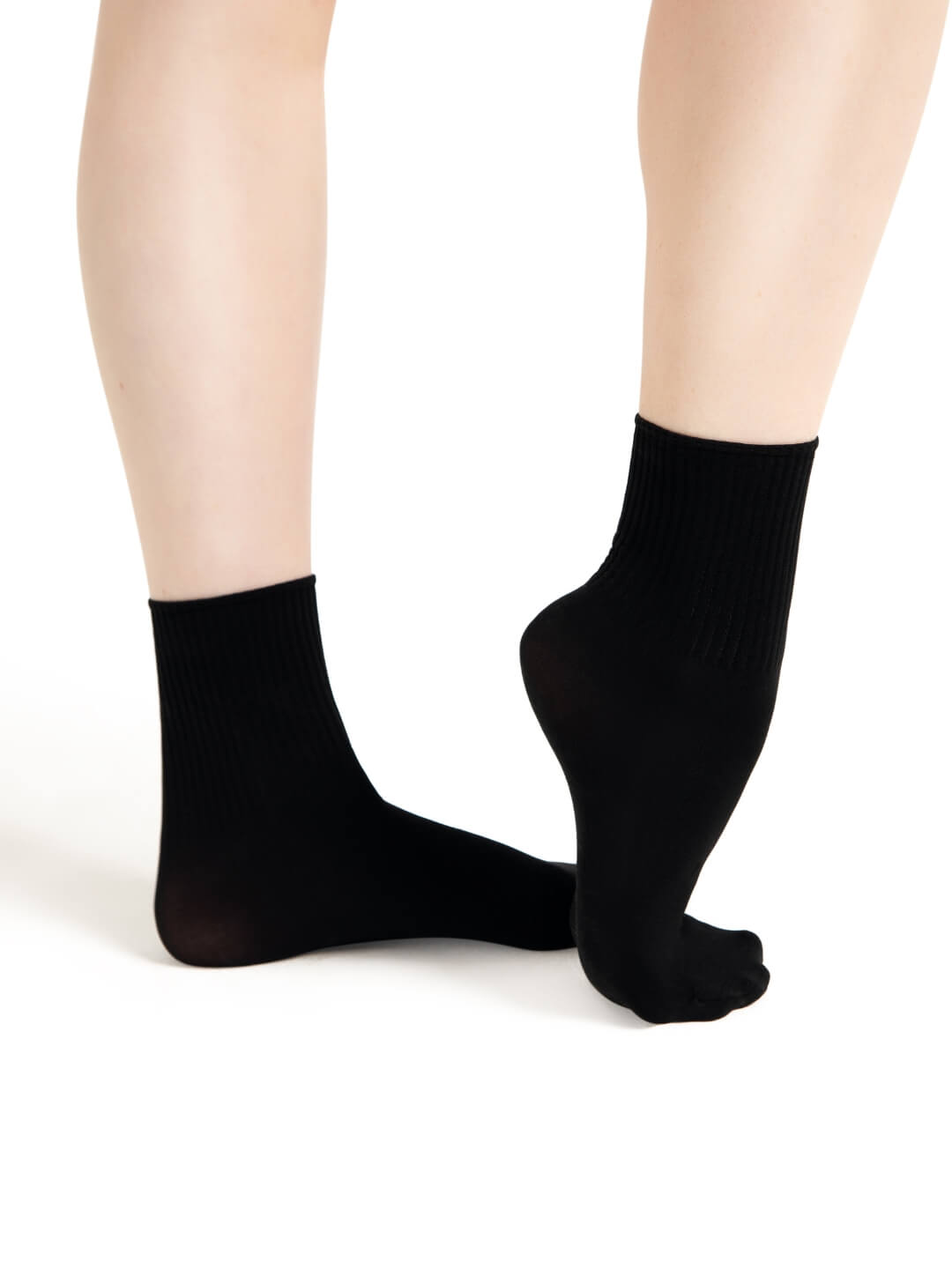 Capezio Children's Ribbed Dance Sock White