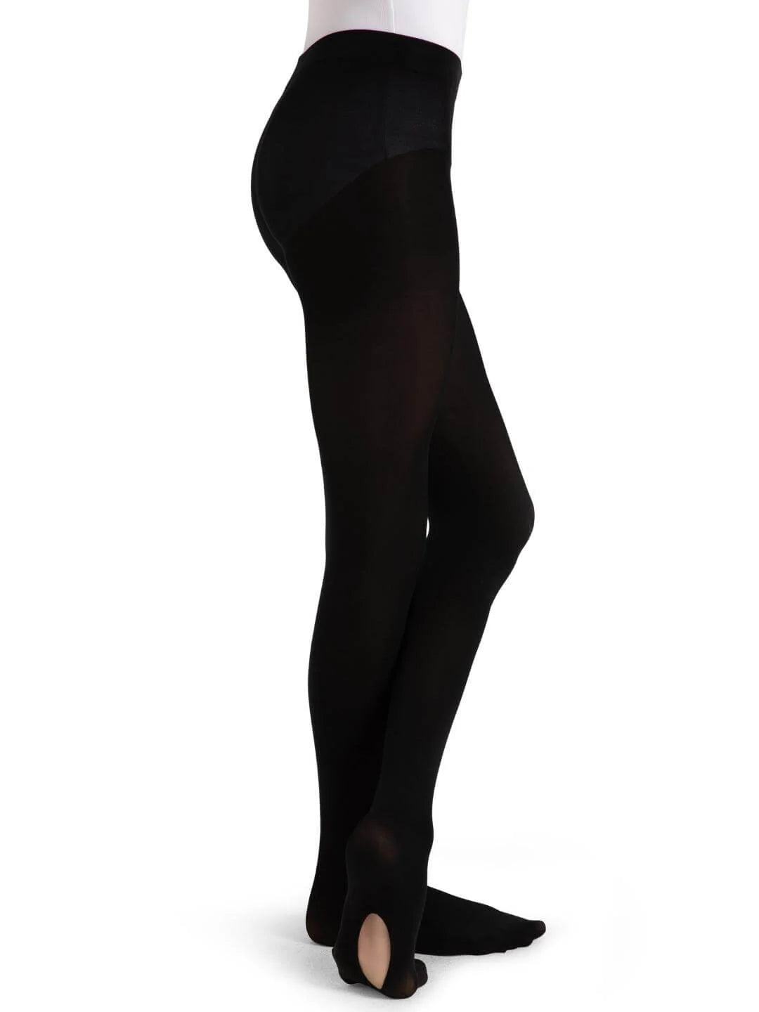 Capezio Children's Ultra Soft Self Knit Waistband Convertible Tights