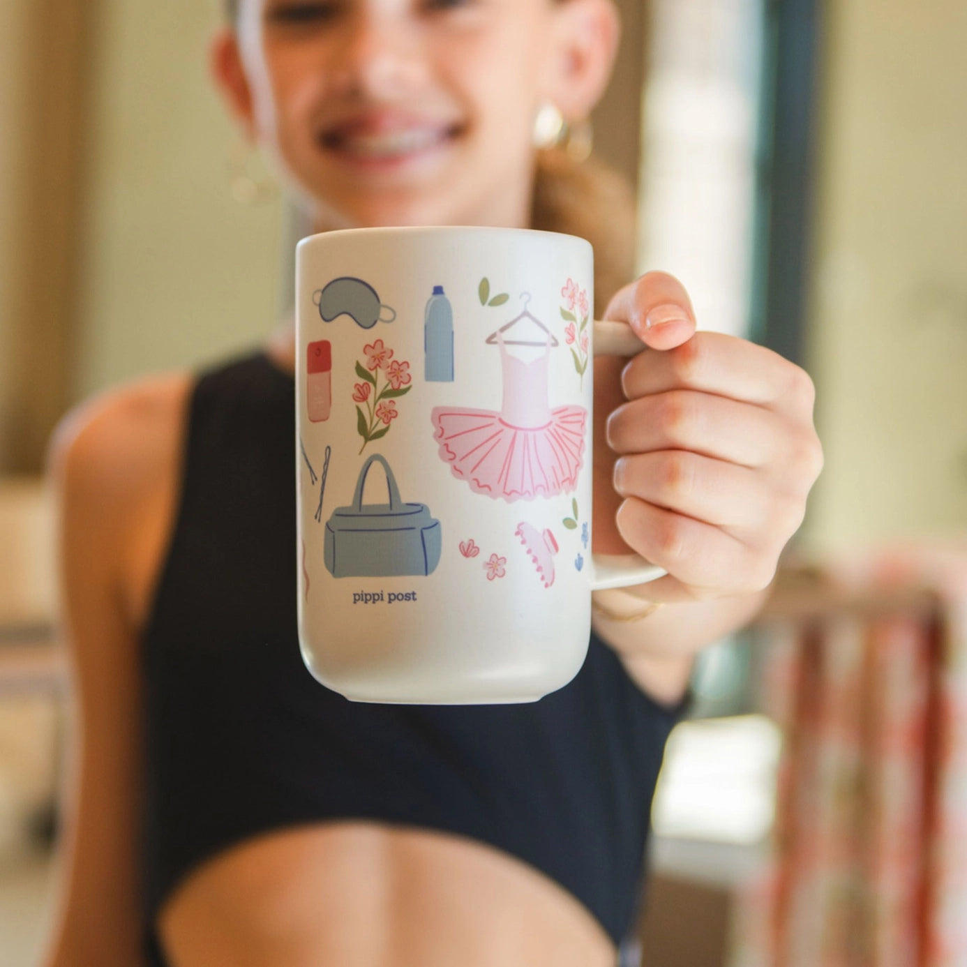 Pippi Post Dance Life Essentials Tall Ceramic Coffee Mug